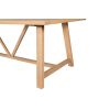 Doveridge 240cm Whitewash Limed Oak Large Trestle Dining Table - £200 OFF SUMMER SALE - 7