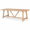 Doveridge 2.4m Whitewash Limed Oak Large Trestle Dining Table - £200 Off Autumn Sale - 4 Doveridge 2.4m Whitewash Limed Oak Large Trestle Dining Table - £200 Off Autumn Sale - 4
