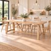 Doveridge 2.4m Whitewash Limed Oak Large Trestle Dining Table - £200 Off Autumn Sale - 2 Doveridge 2.4m Whitewash Limed Oak Large Trestle Dining Table - £200 Off Autumn Sale - 2