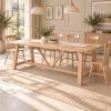 Doveridge 2.4m Whitewash Limed Oak Large Trestle Dining Table - £200 Off Autumn Sale - 3 Doveridge 2.4m Whitewash Limed Oak Large Trestle Dining Table - £200 Off Autumn Sale - 3