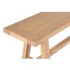 Doveridge 220cm Whitewash Limed Oak Large Trestle Dining Bench - £90 OFF SUMMER SALE - 5
