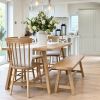 Doveridge Whitewash Limed Oak Spindleback Assembled Dining Chair - 10% OFF AUTUMN SALE - 4