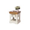 Farmhouse Cream Painted Oak Lamp Table / Bedside Table - 10% OFF SUMMER SALE - 6