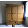 Farmhouse Country Oak Large Triple Oak Wardrobe - 20% Off Discount Code FLASH - 5