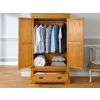 Farmhouse Country Oak Double Wardrobe with Drawer - Partially Assembled - £50 OFF AUTUMN SALE - 6 Farmhouse Country Oak Double Wardrobe with Drawer - Partially Assembled - £50 OFF AUTUMN SALE - 6
