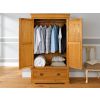 Farmhouse Country Oak Double Wardrobe with Drawer - Partially Assembled - £50 OFF AUTUMN SALE - 5 Farmhouse Country Oak Double Wardrobe with Drawer - Partially Assembled - £50 OFF AUTUMN SALE - 5