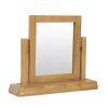 Farmhouse Country Oak Dressing Table Mirror Stool Set - SUMMER SALE - 12