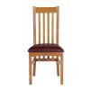 Chelsea Oak Dining Chair Red Leather Pad - £30 OFF FLASH SALE - 4 Chelsea Oak Dining Chair Red Leather Pad - £30 OFF FLASH SALE - 4