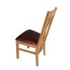 Chelsea Oak Dining Chair Red Leather Pad - £30 OFF FLASH SALE - 6 Chelsea Oak Dining Chair Red Leather Pad - £30 OFF FLASH SALE - 6