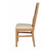 Chelsea Assembled Oak Dining Chair Cream Leather Pad - 10% OFF SUMMER SALE - 5
