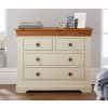 Farmhouse Country Oak Cream Painted 2 Over 2 Chest of Drawers - £60 OFF SUMMER SALE - 3 Farmhouse Country Oak Cream Painted 2 Over 2 Chest of Drawers - £60 OFF SUMMER SALE - 3