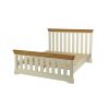 Farmhouse Country Oak Cream Painted Slatted 4ft 6 Inches Double Bed - SUMMER SALE - 8