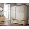 Farmhouse Country Oak Cream Painted Triple Wardrobe - 20% Off Discount Code FLASH - 2 Farmhouse Country Oak Cream Painted Triple Wardrobe - 20% Off Discount Code FLASH - 2