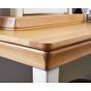 Farmhouse Country Oak Cream Painted Dressing Table Mirror Stool Set - SUMMER SALE - 5