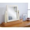 Farmhouse Country Oak Cream Painted Dressing Table Mirror Stool Set - SUMMER SALE - 6