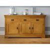 Farmhouse 140cm Large Assembled Oak Sideboard - £100 OFF SUMMER SALE - 2