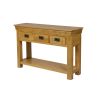 Farmhouse 3 Drawer Large Oak Console Table - £60 OFF SUMMER SALE - 6 Farmhouse 3 Drawer Large Oak Console Table - £60 OFF SUMMER SALE - 6