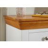 Farmhouse Country White Painted Double Pedestal Large Dressing Table / Desk - SUMMER SALE - 6