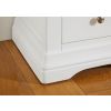 Farmhouse Country White Painted Double Pedestal Large Dressing Table / Desk - SUMMER SALE - 7