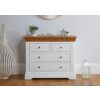 Farmhouse White Painted 2 Over 2 Oak Chest of Drawers - £50 OFF SUMMER SALE - 3 Farmhouse White Painted 2 Over 2 Oak Chest of Drawers - £50 OFF SUMMER SALE - 3