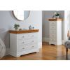 Farmhouse White Painted 2 Over 2 Oak Chest of Drawers - £50 OFF SUMMER SALE - 4 Farmhouse White Painted 2 Over 2 Oak Chest of Drawers - £50 OFF SUMMER SALE - 4