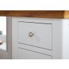 Farmhouse White Painted Oak Dressing Table Mirror Stool Set - SUMMER SALE - 6