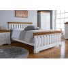 Farmhouse White Painted Slatted 4ft 6 Inches Oak Double Bed - SUMMER SALE - 2 Farmhouse White Painted Slatted 4ft 6 Inches Oak Double Bed - SUMMER SALE - 2