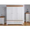Farmhouse White Painted 3 Door Triple Wardrobe with Drawers - 20% Off Discount Code FLASH - 8 Farmhouse White Painted 3 Door Triple Wardrobe with Drawers - 20% Off Discount Code FLASH - 8