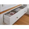 Farmhouse White Painted 2 Door Double Wardrobe with Drawer - 20% Off Discount Code FLASH - 9
