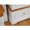 Farmhouse White Painted 2 Door Double Wardrobe with Drawer - 20% Off Discount Code FLASH - 10
