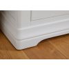 Farmhouse White Painted 2 Door Double Wardrobe with Drawer - 20% Off Discount Code FLASH - 12