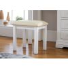 Farmhouse White Painted Oak Dressing Table Stool - SUMMER MEGA DEAL - 2