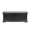 Toulouse Black Painted Large Assembled Blanket Box Storage Ottoman - SUMMER SALE - 4 Toulouse Black Painted Large Assembled Blanket Box Storage Ottoman - SUMMER SALE - 4