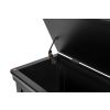 Toulouse Black Painted Large Assembled Blanket Box Storage Ottoman - SUMMER SALE - 6 Toulouse Black Painted Large Assembled Blanket Box Storage Ottoman - SUMMER SALE - 6