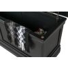 Toulouse Black Painted Large Assembled Blanket Box Storage Ottoman - SUMMER SALE - 7 Toulouse Black Painted Large Assembled Blanket Box Storage Ottoman - SUMMER SALE - 7