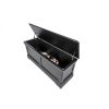 Toulouse Black Painted Large Assembled Blanket Box Storage Ottoman - SUMMER SALE - 8 Toulouse Black Painted Large Assembled Blanket Box Storage Ottoman - SUMMER SALE - 8