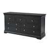 Toulouse Black Painted Large 3 Over 4 Fully Assembled Chest of Bedroom Drawers - £250 OFF 3 DAY FLASH SALE - 8