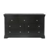 Toulouse Black Painted Grande 3 Over 4 Extra Large Chest of Drawers - 20% Off Discount Code FLASH - 9