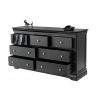 Toulouse Black Painted Grande 3 Over 4 Extra Large Chest of Drawers - 20% Off Discount Code FLASH - 10