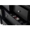 Toulouse Black Painted Grande 3 Over 4 Extra Large Chest of Drawers - 20% Off Discount Code FLASH - 11
