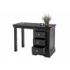 Toulouse Black Painted Single Pedestal Dressing Table - 20% Off Discount Code FLASH - 9