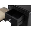 Toulouse Black Painted Single Pedestal Dressing Table - 20% Off Discount Code FLASH - 10
