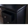 Toulouse Black Painted Single Pedestal Dressing Table - 20% Off Discount Code FLASH - 5