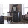 Toulouse Black Painted Single Pedestal Dressing Table - 20% Off Discount Code FLASH - 3