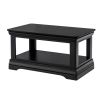 Toulouse Black Painted Coffee Table with Shelf - £30 OFF SUMMER SALE - 5