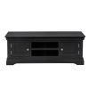 Toulouse Black Painted Large TV Unit 2 Doors and Shelf - SUMMER SALE - 6 Toulouse Black Painted Large TV Unit 2 Doors and Shelf - SUMMER SALE - 6