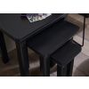 Toulouse Black Painted Fully Assembled Nest Of 3 Tables - SUMMER SALE - 4 Toulouse Black Painted Fully Assembled Nest Of 3 Tables - SUMMER SALE - 4