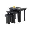 Toulouse Black Painted Fully Assembled Nest Of 3 Tables - SUMMER SALE - 5 Toulouse Black Painted Fully Assembled Nest Of 3 Tables - SUMMER SALE - 5