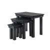 Toulouse Black Painted Fully Assembled Nest Of 3 Tables - SUMMER SALE - 7 Toulouse Black Painted Fully Assembled Nest Of 3 Tables - SUMMER SALE - 7