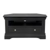 Toulouse Black Painted Fully Assembled Corner TV Unit with Drawer - 20% Off Discount Code FLASH - 6